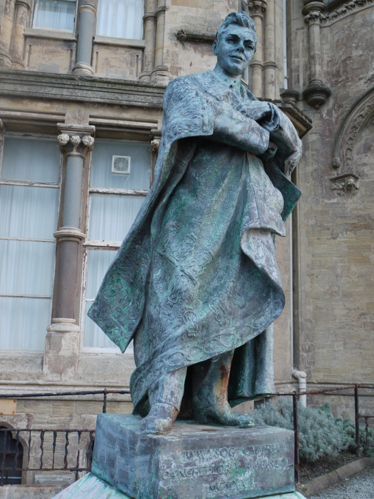 Statue of Edward Prince of Wales at Old College Aberystwyth