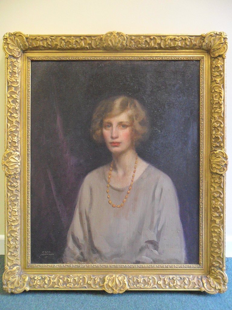 The portrait of Elizabeth Inglis Jones by Cecil Jameson