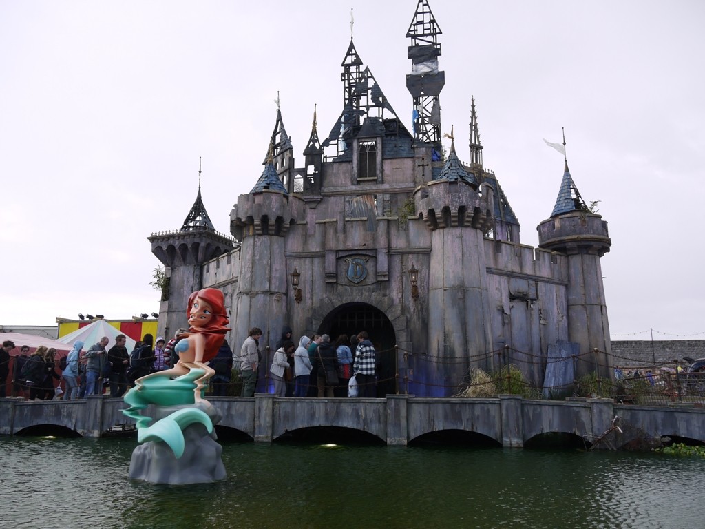 Cinderella's castle, and a strangely squiffy Little Mermaid