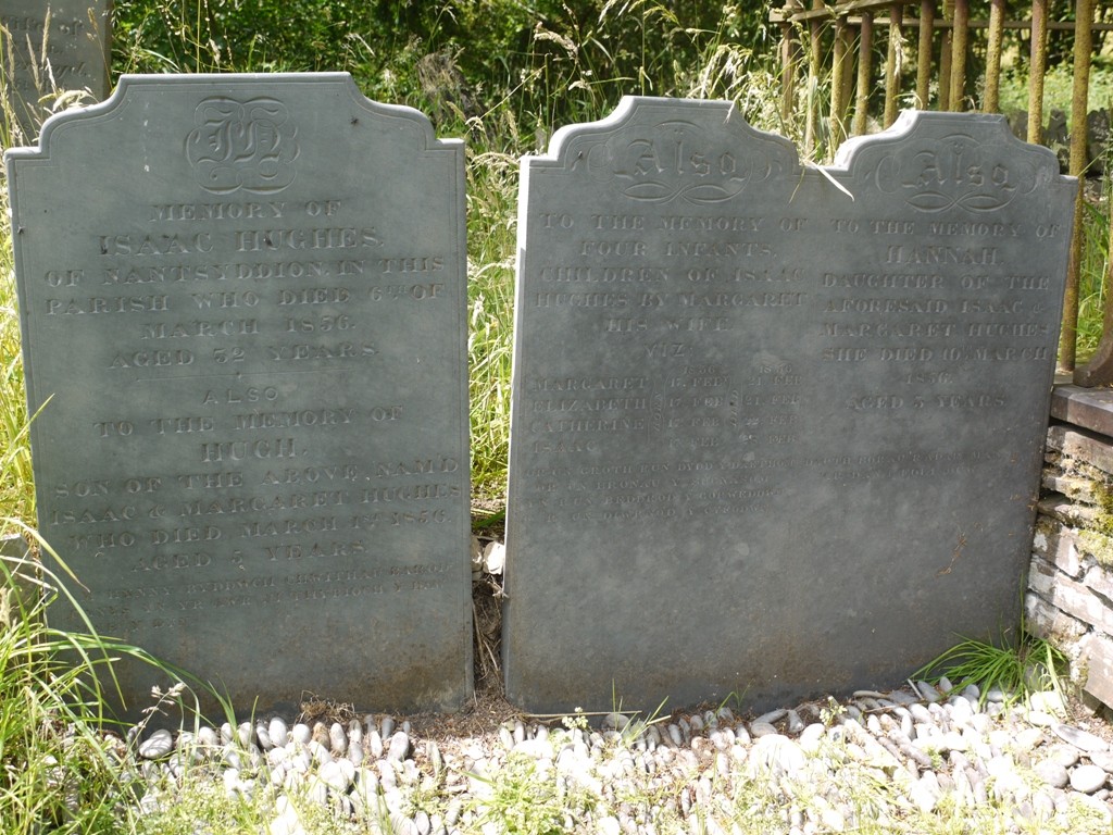 Graves of Isaac Hughes and his six children 