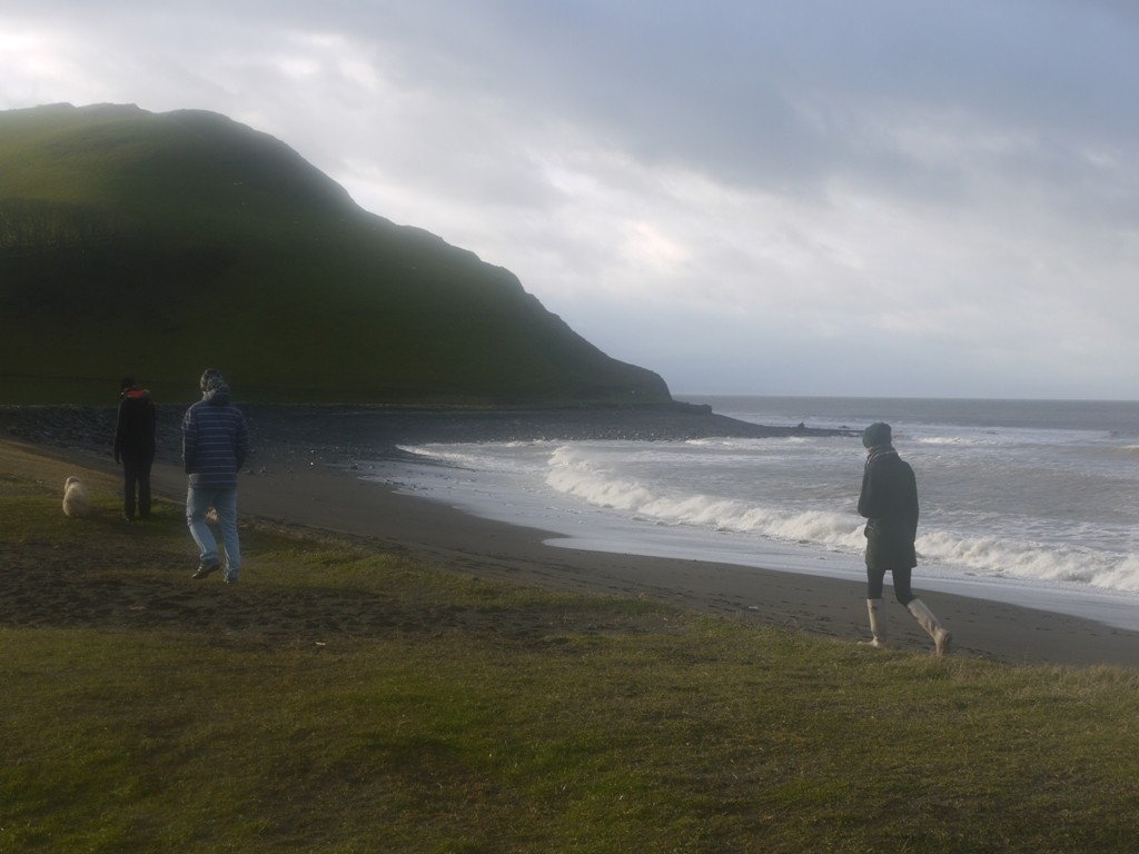 Tanybwlch beach on Christmas day