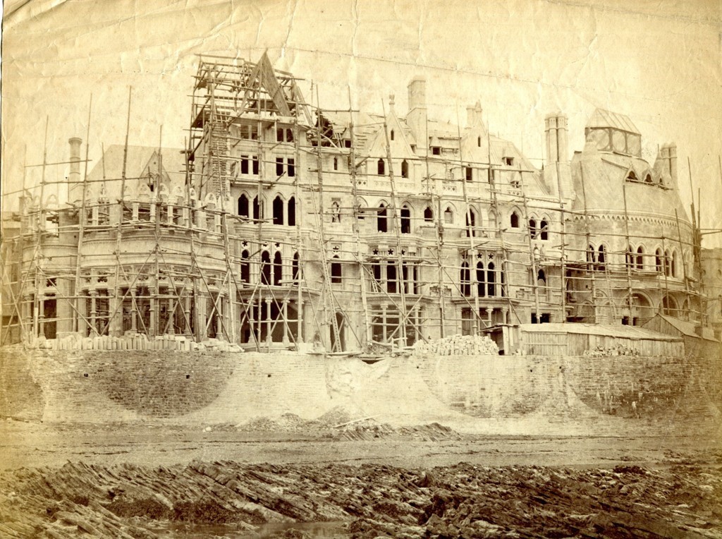 Old College under construction.  Copyright  William Michael Clarke  