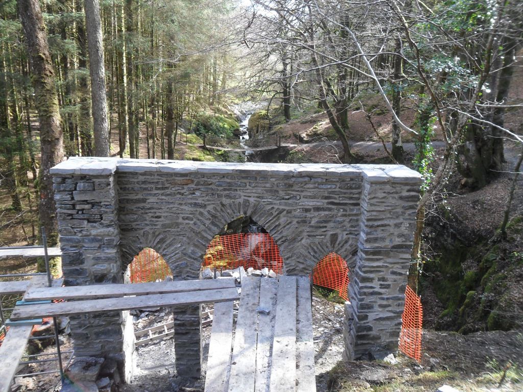 The Gothic arcade, Hafod, almost complete