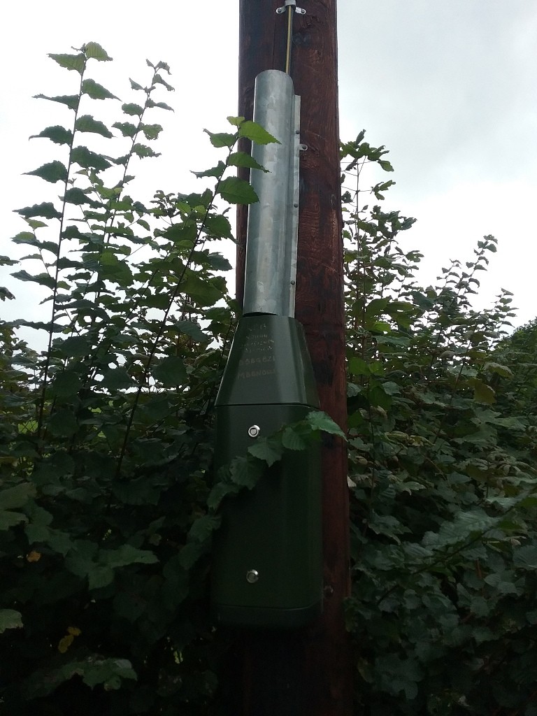 The Cabinet outside my house attached to an optic fibre line